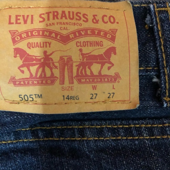 Boys Levi’s 505 jeans - Dark wash - Picture 2 of 3